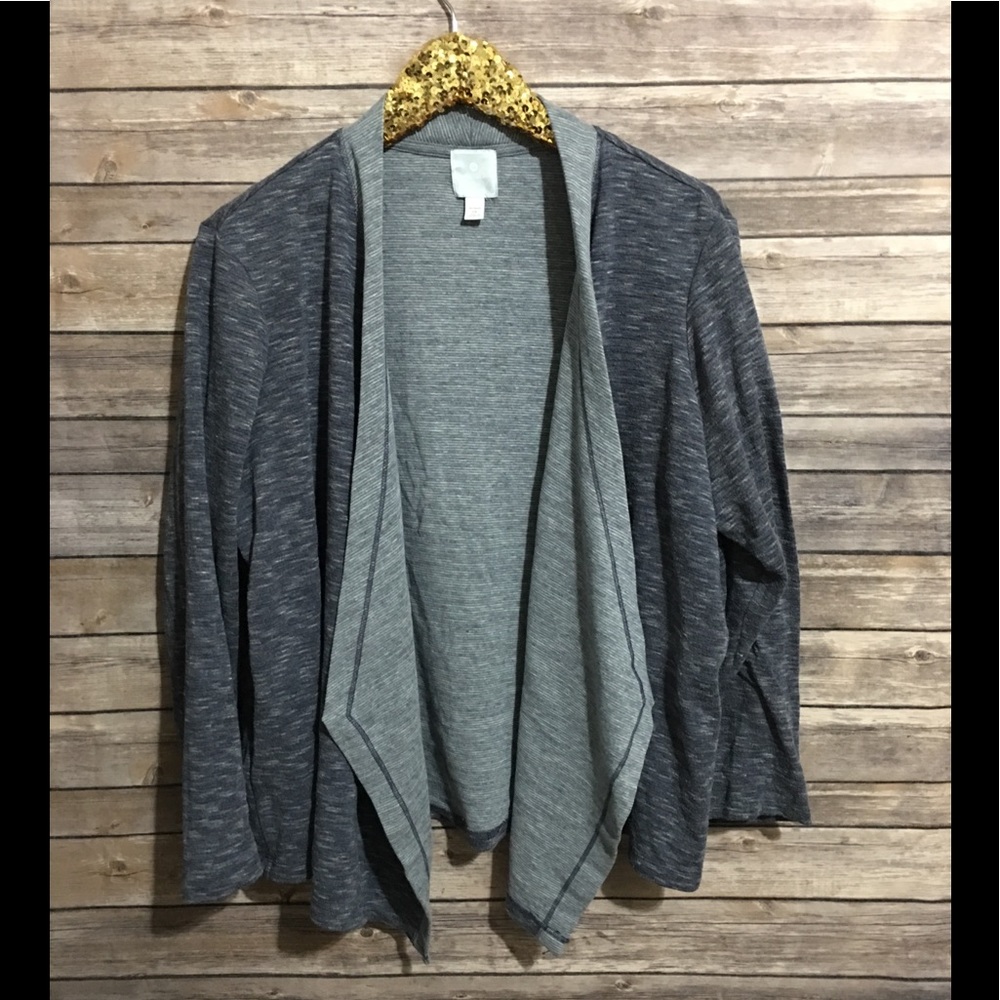 Sunday fly front blue cardigan warm yoga